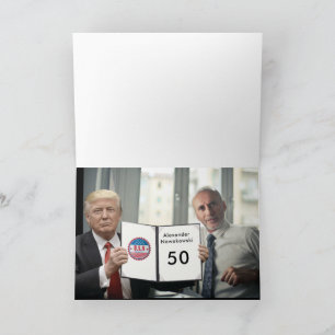 Trump Manar Funny 50:e födelsedagen Inbjudan