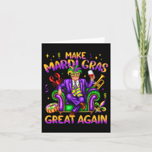 Trump Mardi Gras Costume Funny make Mardi Gras Kort