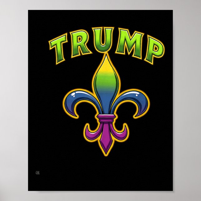 Trump Mardis Gras Poster (Framsidan)