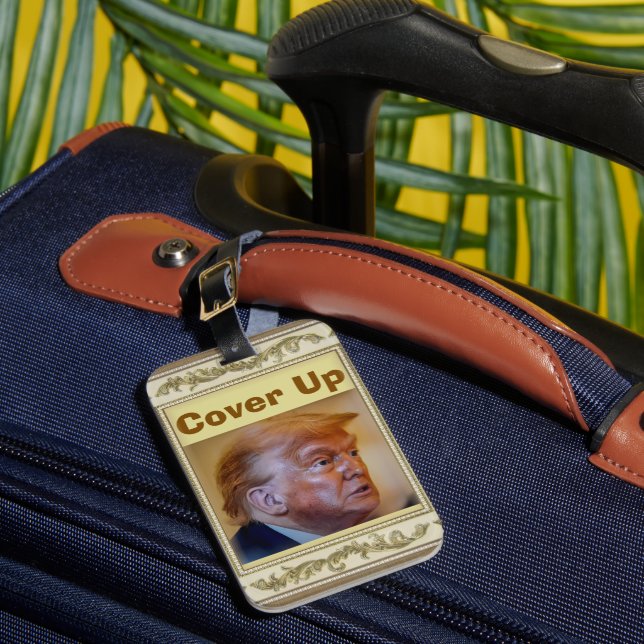 Trump/Maskerings Resväskemärke Bagagebricka (Framsida Insitu 1)