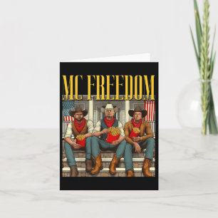 Trump Mc Freedom Funny Trump 2024 julsvart Kort
