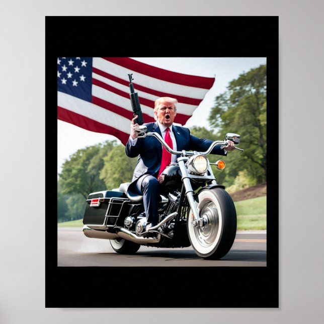 Trump McK cyklist Dålig  Poster (Framsidan)