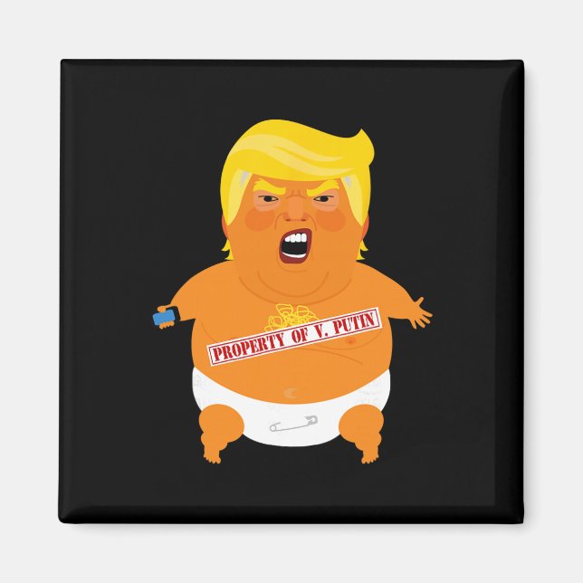 Trump med luftskepp - Tillhör V Putin  Magnet (Framsidan)