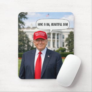 Trump med pratbubbla musmatta