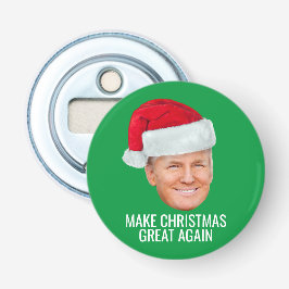 Trump med Santa Hat - Gör julen Underbar igen Flasköppnare