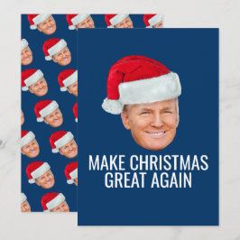 Trump med Santa Hat - Gör julen Underbar igen Inbjudningar