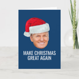 Trump med Santa Hat - Gör julen Underbar igen Kort
