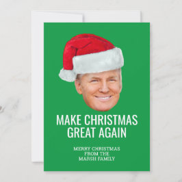Trump med Santa Hat - Gör julen Underbar igen Kort
