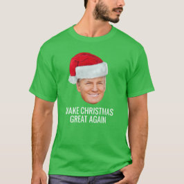 Trump med tomtehatt - Gör julen stor igen T Shirt