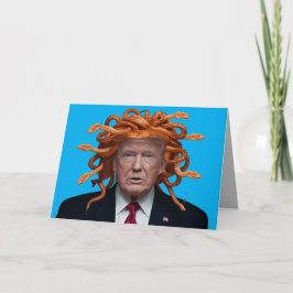 Trump Medusa Greeting Card Kort