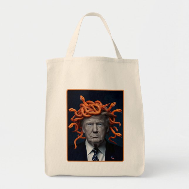 Trump Medusa Tote Tygkasse (Framsidan)