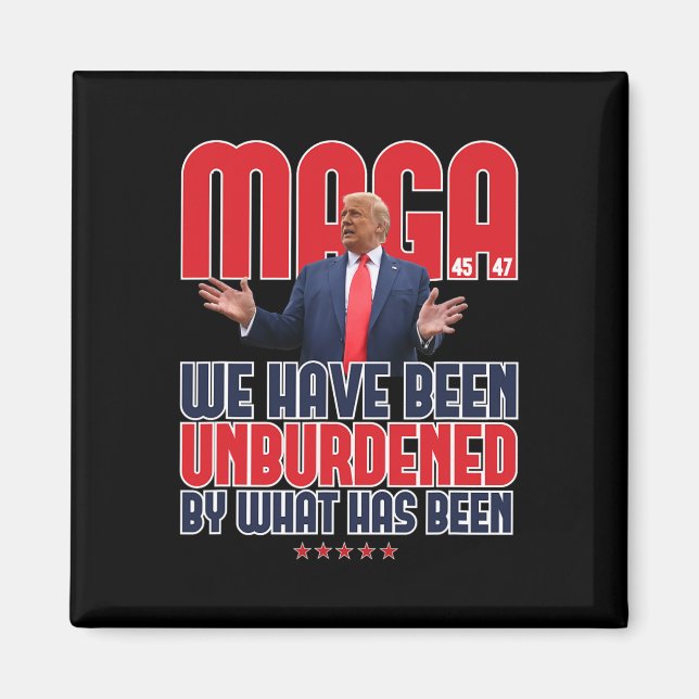 Trump Mega 2024 47th President Oburdened Meme Des Magnet (Framsidan)