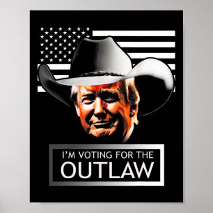 Trump Mega jag röstar på fredlösingen och hillbill Poster