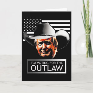 Trump Mega jag röstar på Outlaw och Hillb Kort
