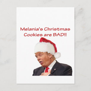 Trump, Melanias julkakor är BAD! Helg Vykort