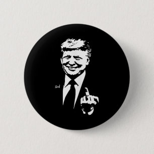 Trump Mellanfinger Rolig Trump 2025 Fick Knapp