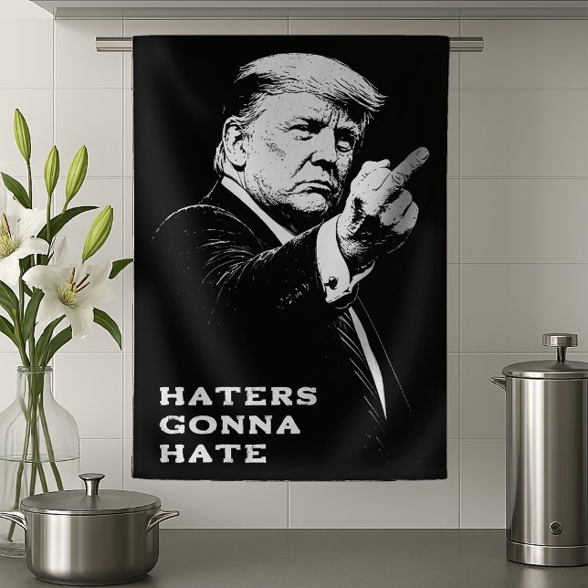 Trump Mellanstick 2026 Meme Rolig Kökshandduk (Skapare uppladdad)