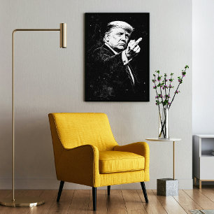 Trump Mellanstick 2026 Meme Rolig Poster