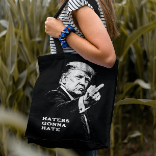 Trump Mellanstick 2026 Meme Rolig Tygkasse