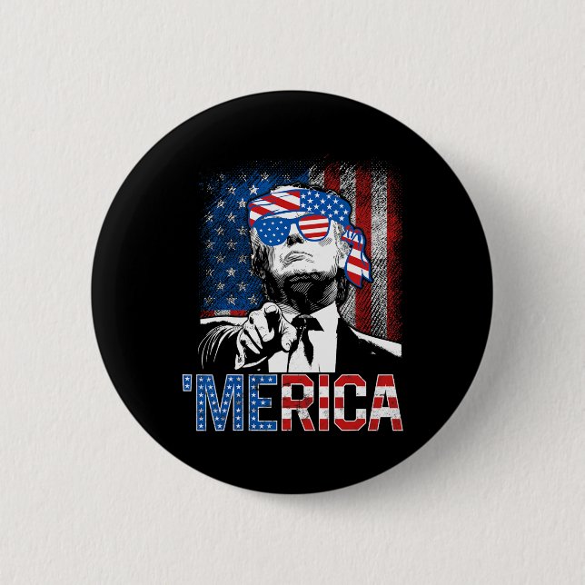 Trump merica 4:e juli 47:e president amerikansk F Knapp (Framsida)