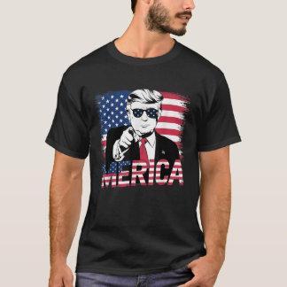 Trump Merica 4:e juli 47:e presidenten American F T Shirt