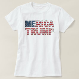 Trump Merica 4:e juli Amerikanska Flagga Murica T Shirt