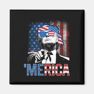 Trump merica 4 juli 47:e President Amerikansk F Magnet