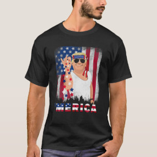 Trump Merica Bae Salt Sprinkle American Flagga Pat T Shirt