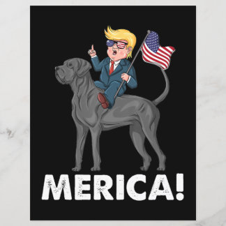 Trump Merica Great dane Hund American Hero 4:e