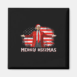 Trump Merry Rizzmas Funny Humous Trump Dance Chr Magnet