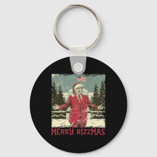 Trump Merry Rizzmas Funny Humous Trump Dance Chr Nyckelring