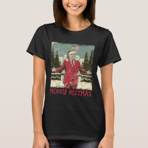 Trump Merry Rizzmas Funny Humous Trump Dance Chr T Shirt