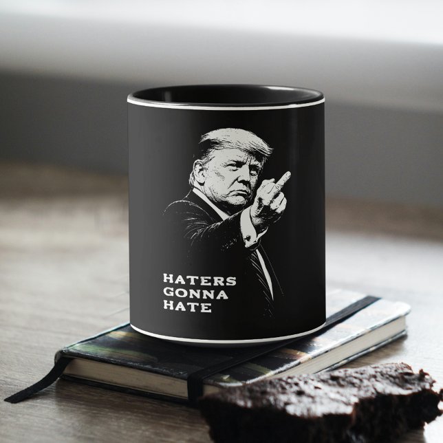 Trump Middle Finger 2026 Meme Funny Mugg (Skapare uppladdad)