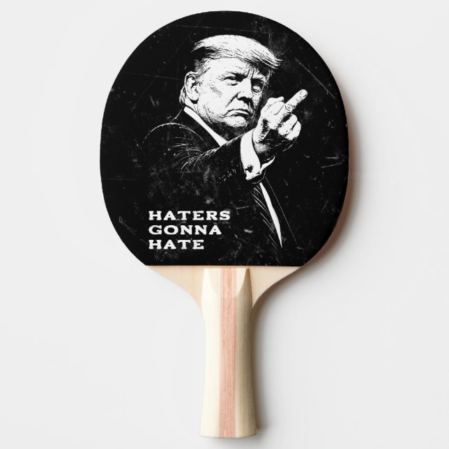 Trump Middle Finger 2026 Meme Funny Pingisracket (Framsidan)