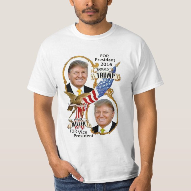 Trump/Miller 2016 Tee Shirt (Framsida)