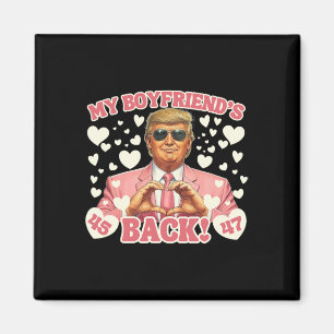 Trump Min Pojkväns Ck Valentine Trump Rosa Kostym Magnet