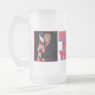 Trump miss Me ännu Frostat Ölglas