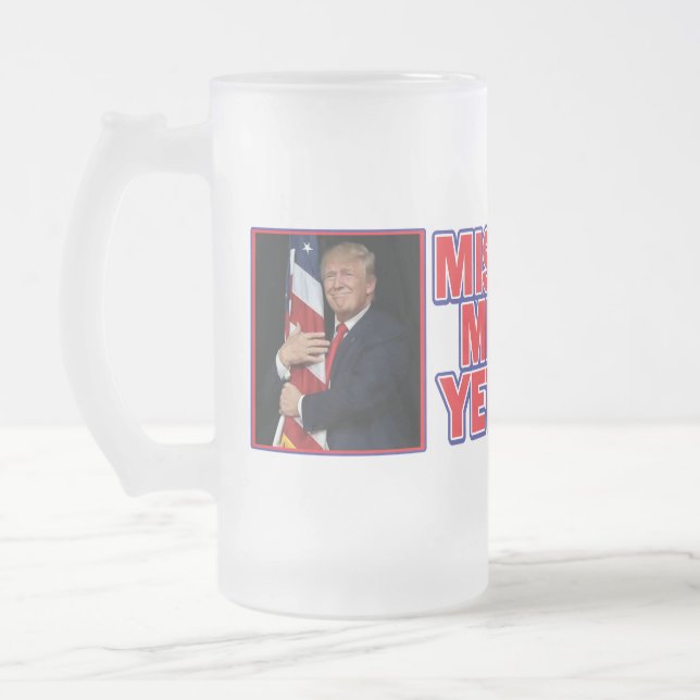 Trump miss Me ännu Frostat Ölglas (Vänster)