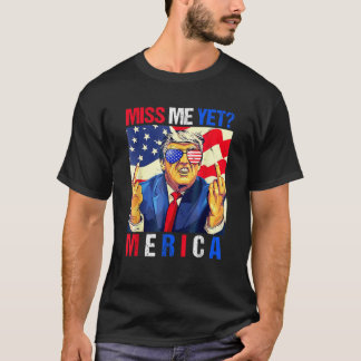 Trump Mitten Finger missar mig ännu amerikanska Fl T Shirt
