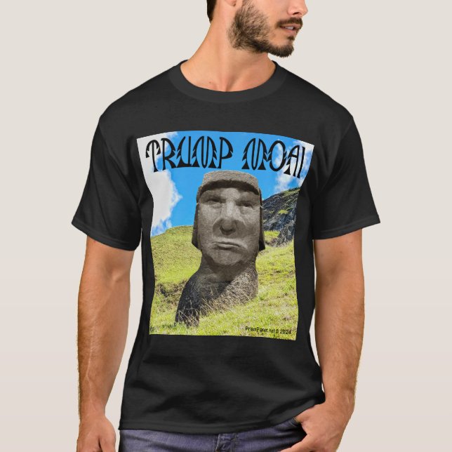 Trump Moai T Shirt (Framsida)