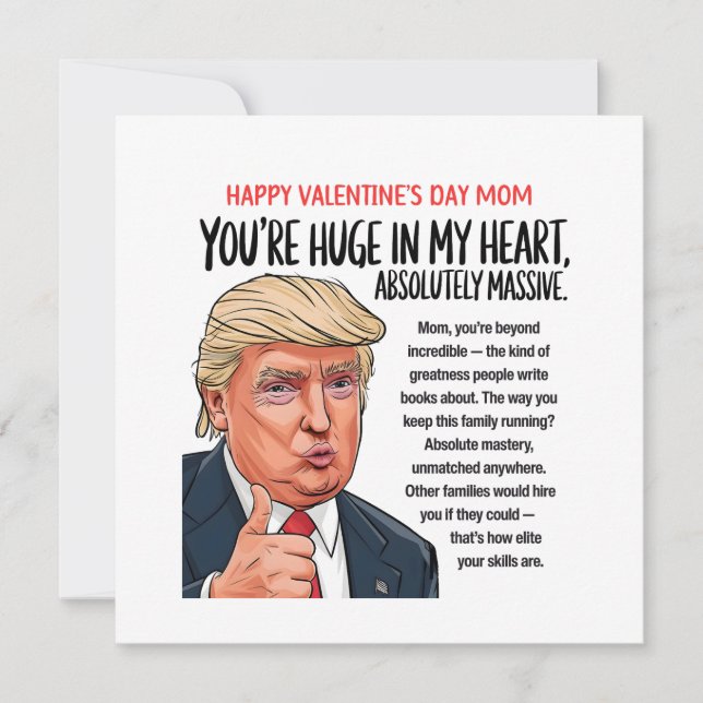 Trump Mom Valentine's Day  Julkort (Framsida)