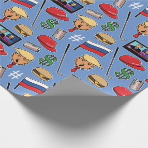 Trump, Money, Burgers, Golf, Ryssland och Fake New Presentpapper