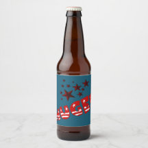 Trump MORGE Party Firande Beer Flaska-etiketter