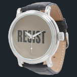 Trump motstå Trump protest anti politisk protest  Armbandsur<br><div class="desc">Trump motstå Trump protest anti politisk protest</div>