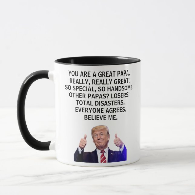 Trump Mugg Du är en Underbar Pappa, bästa pappa nå (Vänster)