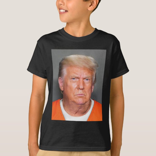 Trump Mugg Shot 1 T Shirt (Framsida)