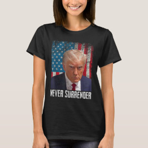 Trump Mugg Shot - Donald Trump Mugg Shot - Aldrig T Shirt
