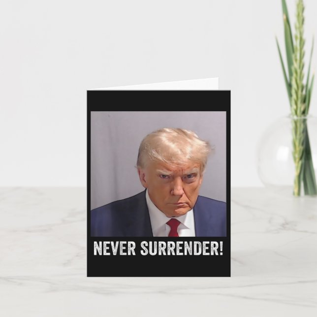 Trump Mugg Shot Kort (Framsida)