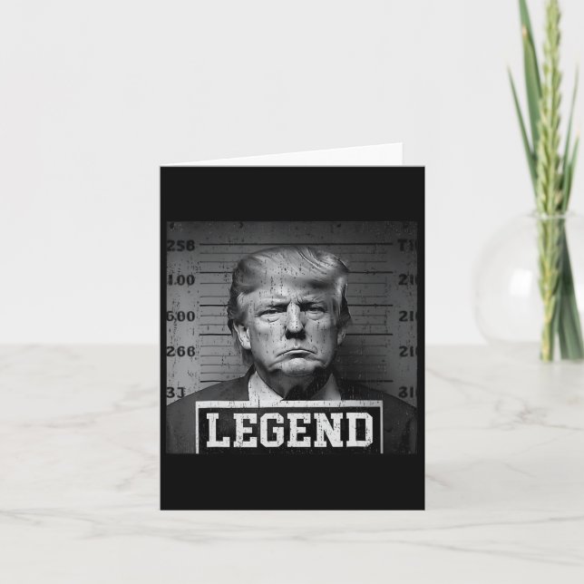 Trump Mugg Shot Kort (Framsida)