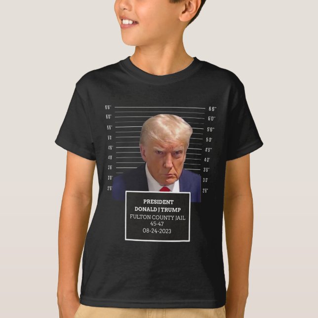 Trump Mugg Shot President Donald J Trump Mugshot 2 T Shirt (Framsida)